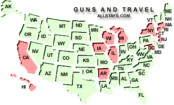 AllStays Gun Law Map